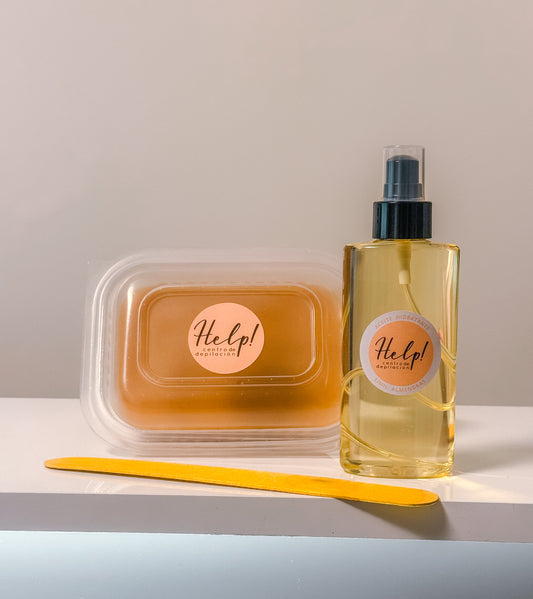Cera 1/4 kilo + Aceite Hidratante + Aplicador XL