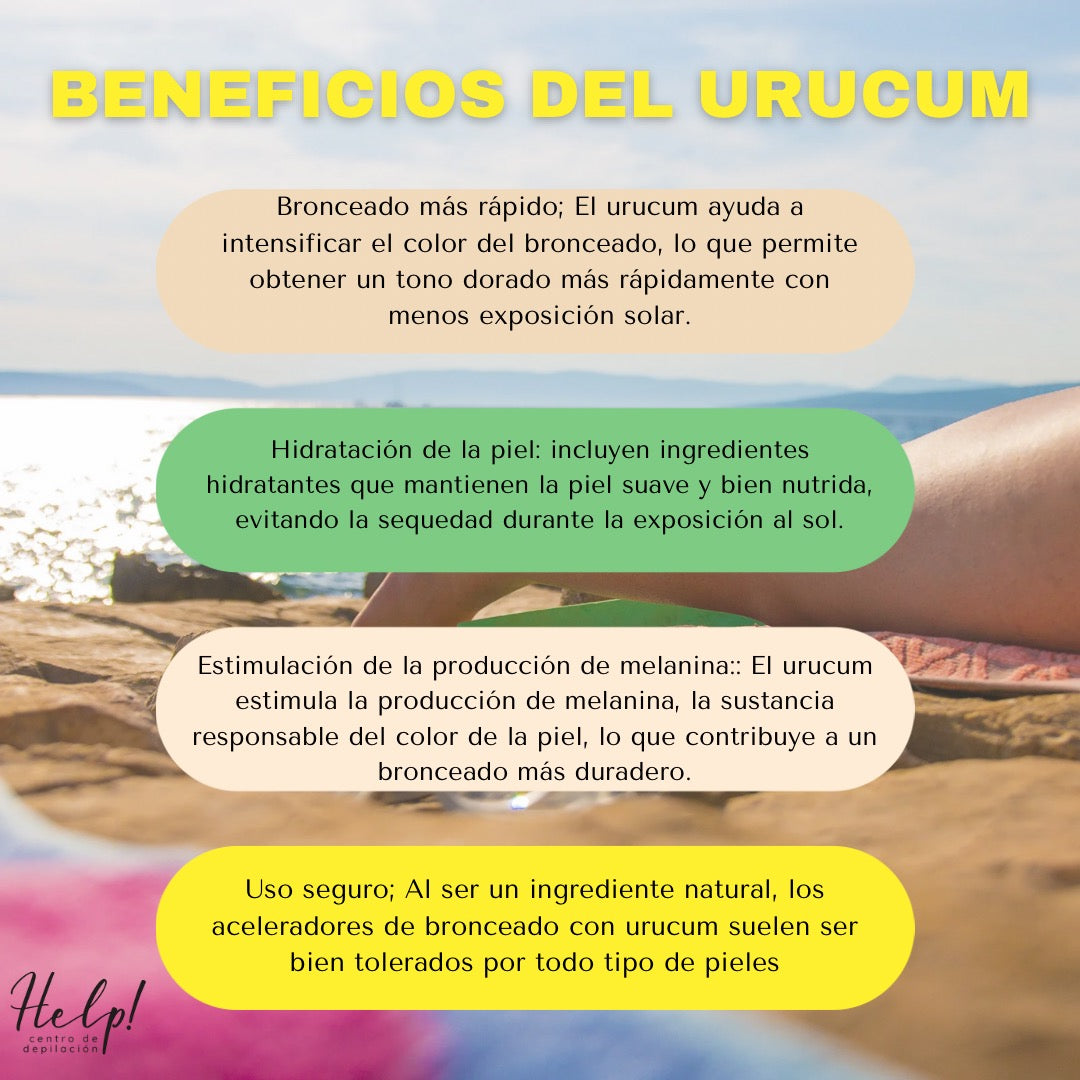 Acelerador bronceado Coco y Urucum orgánico 🌱 PROMO