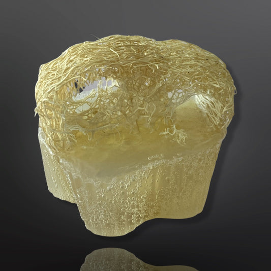 Jabón vegetal con esponja exfoliante